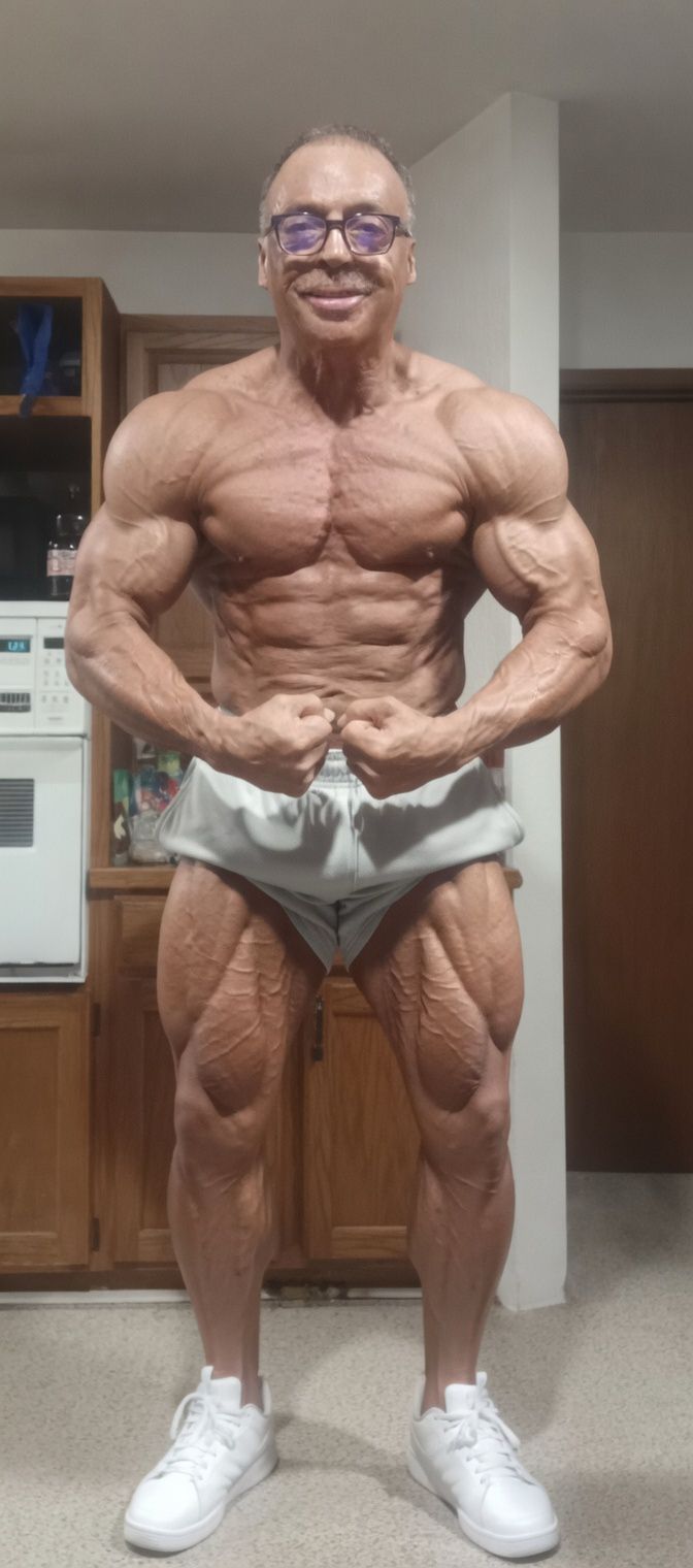 Scott Wolt competitive bodybuilder pose — May 2026